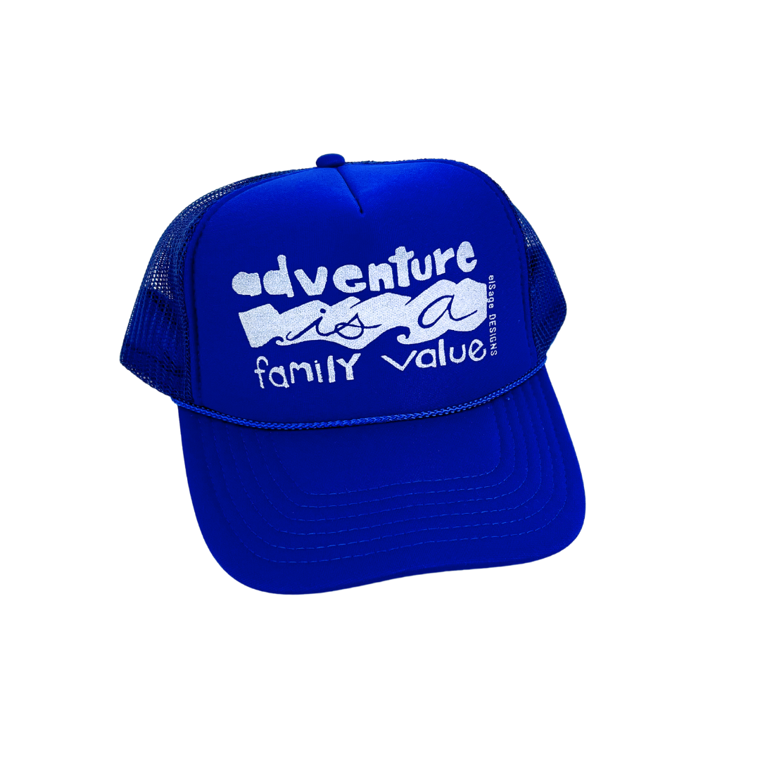 Adventure is a Family Value Foam Trucker Hats elSage Designs