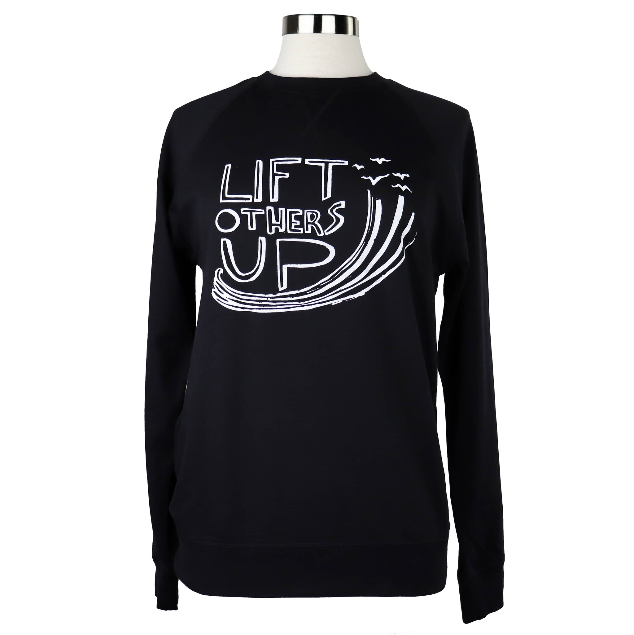 Lift Others Up Unisex French Terry Crewneck in Black