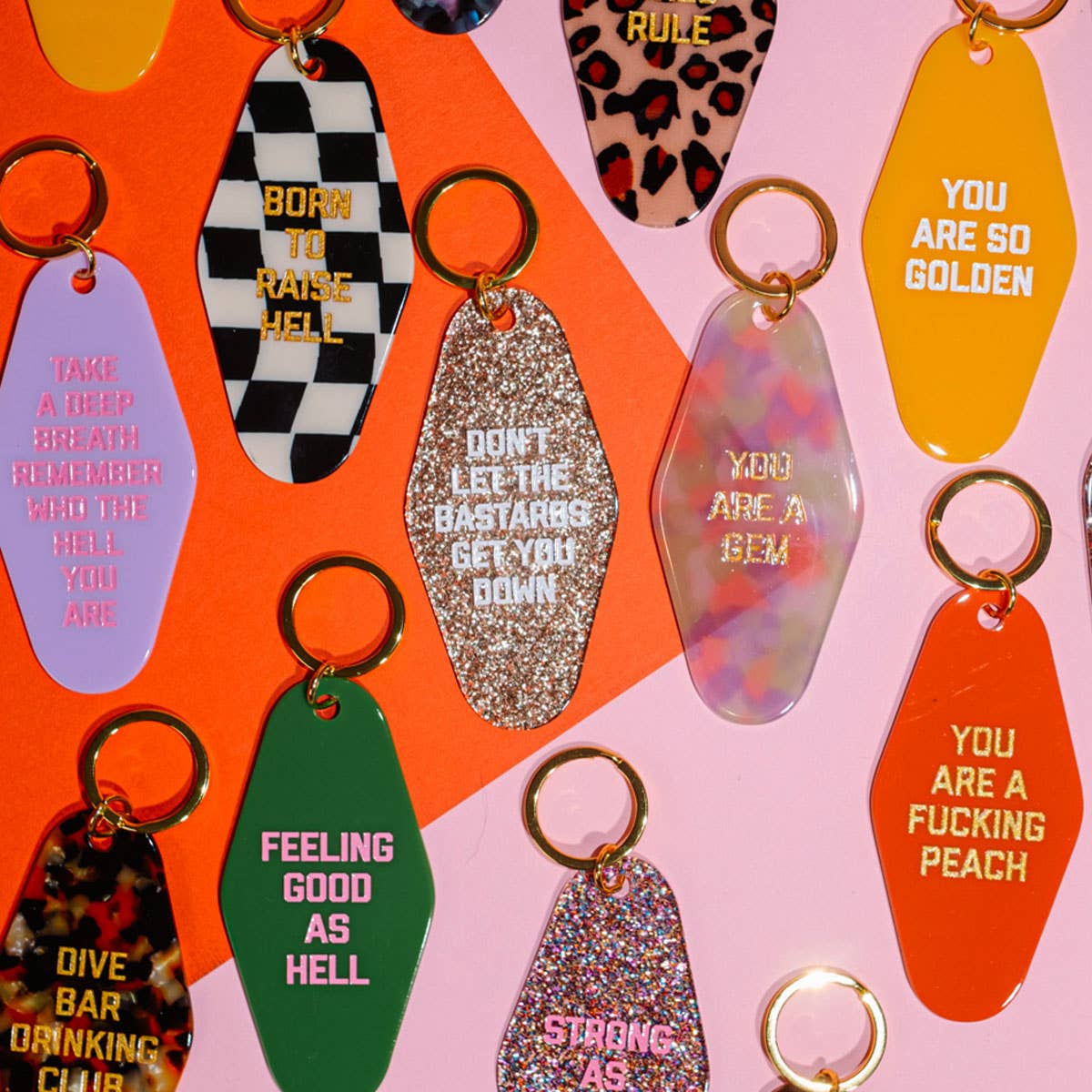 Colorful Keychains by Golden Gems