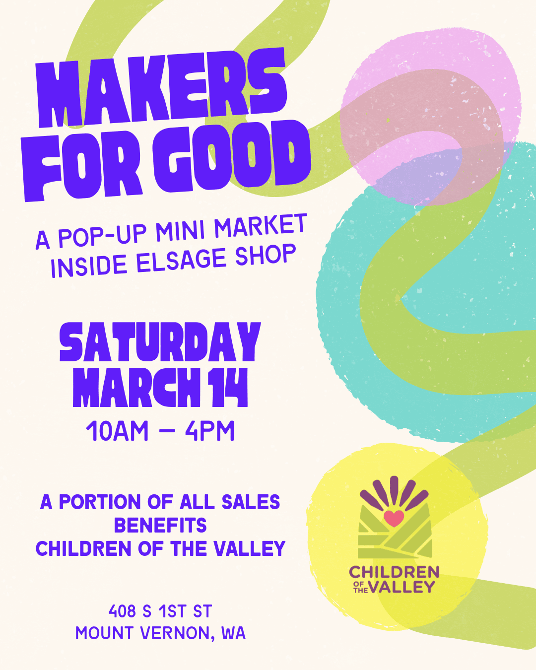 Makers For Good pop-up inside elSage Shop