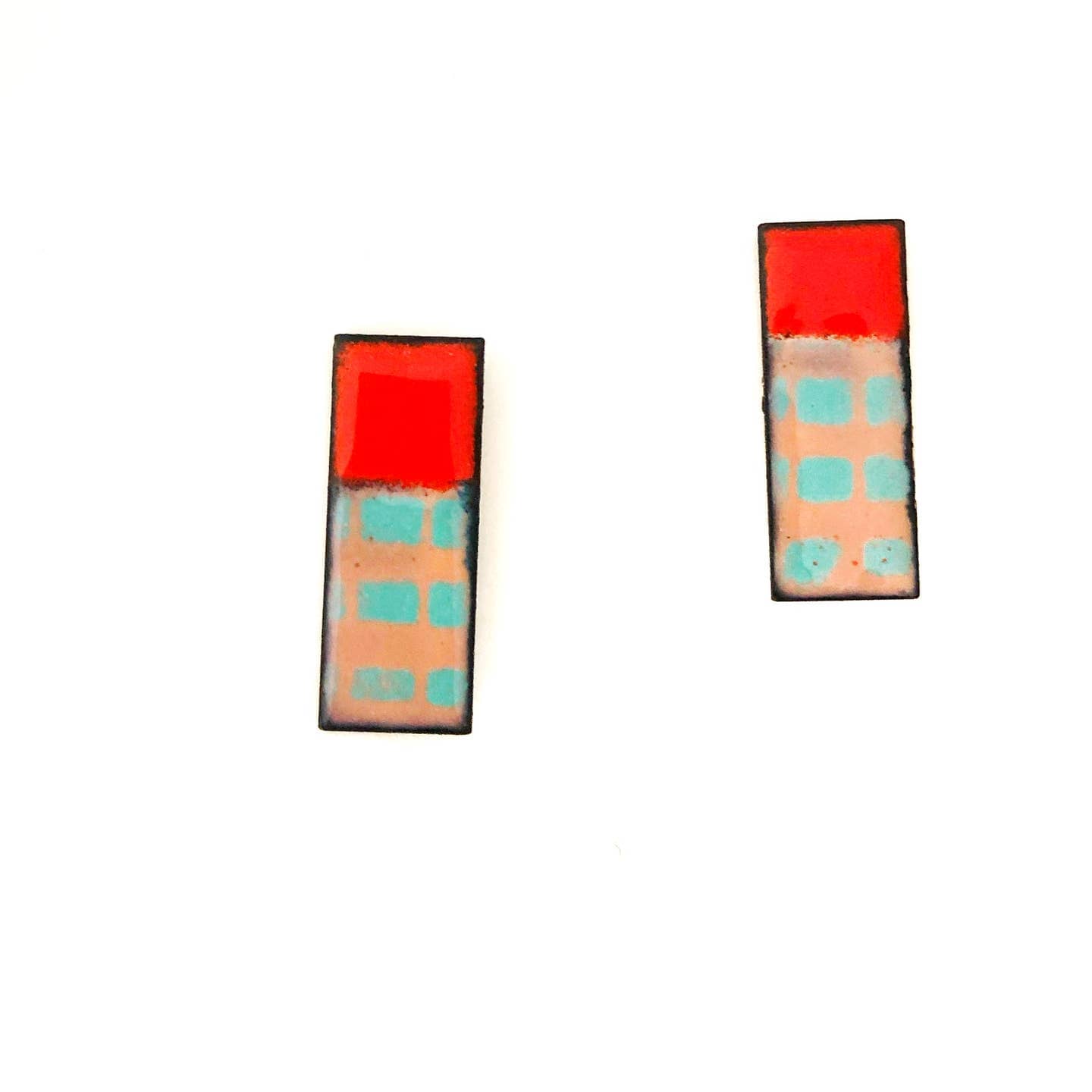 Colorful Enamel Earrings