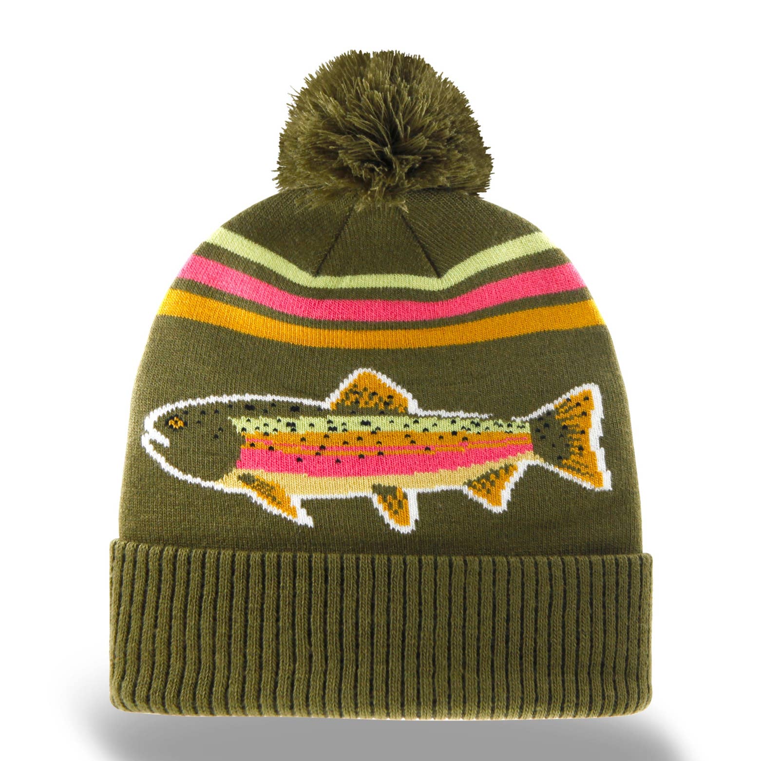 Bright Patterned Cuff Beanies