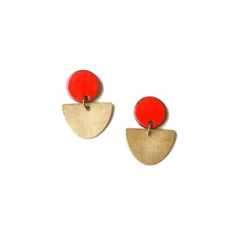 Colorful Enamel Earrings