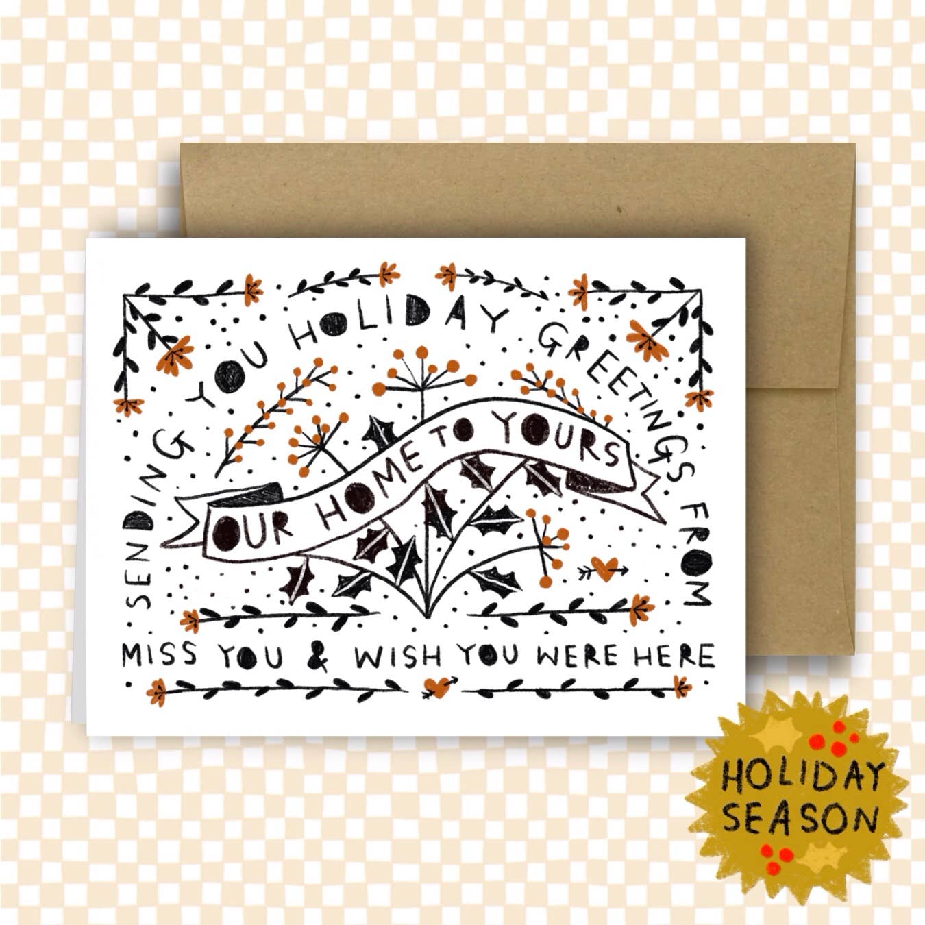 Season's Greetings & Warm Wishes Cards