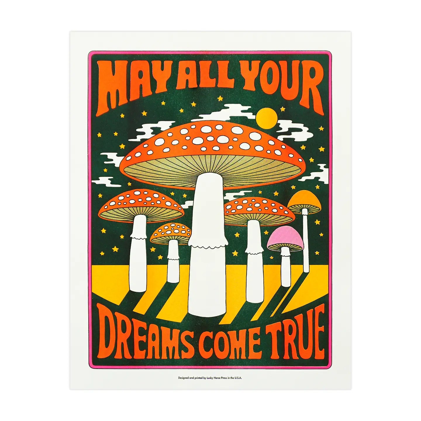 May All Your Dreams Come True Print by Lucky Horse Press