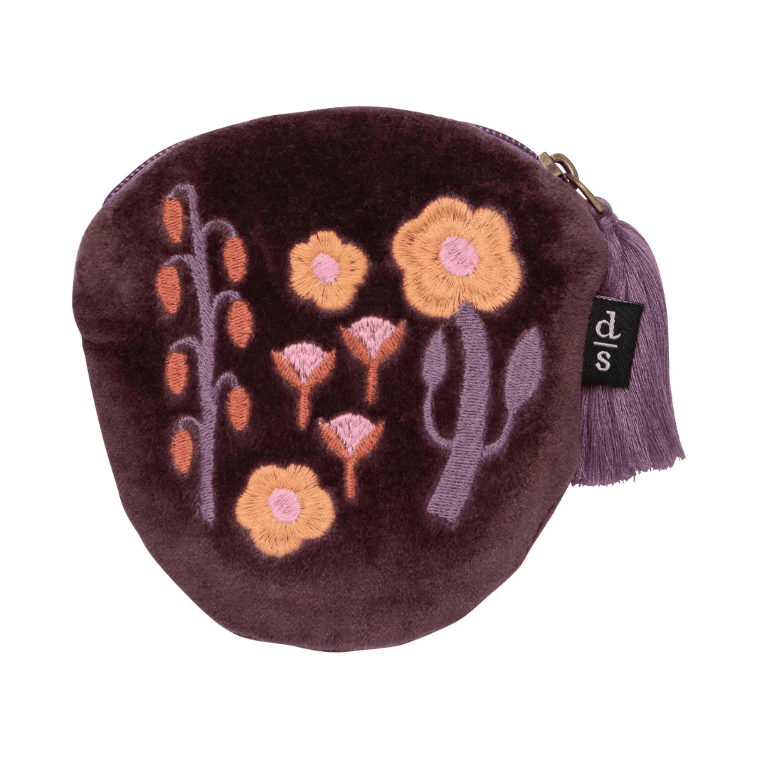 Embroidered Zipper Pouches