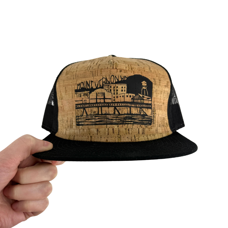 Downtown Mount Vernon Cork Trucker Hat