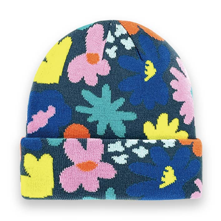 Bright Patterned Cuff Beanies
