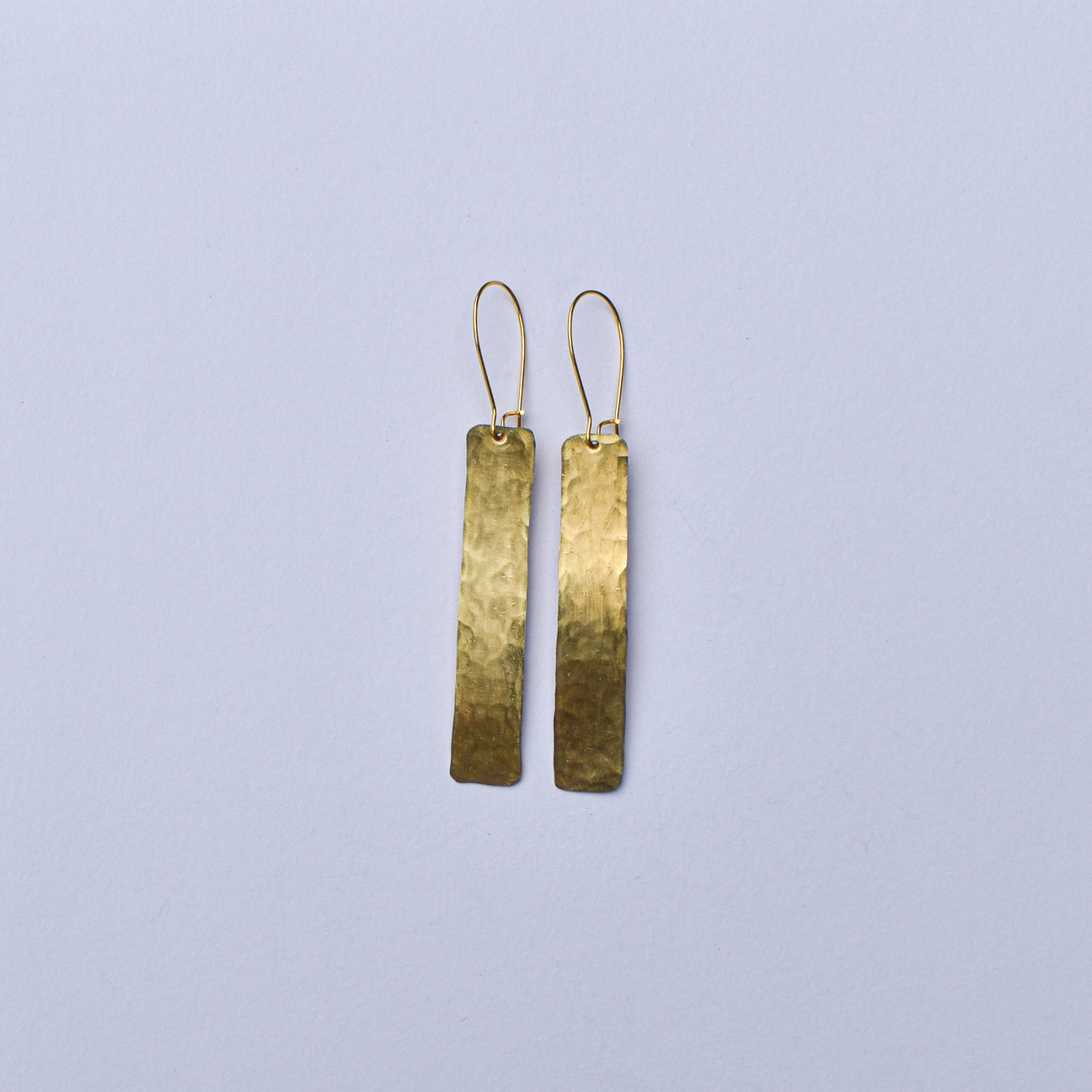 Geometric Hammered Metal Earrings