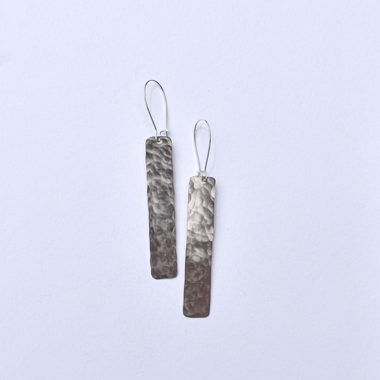 Geometric Hammered Metal Earrings