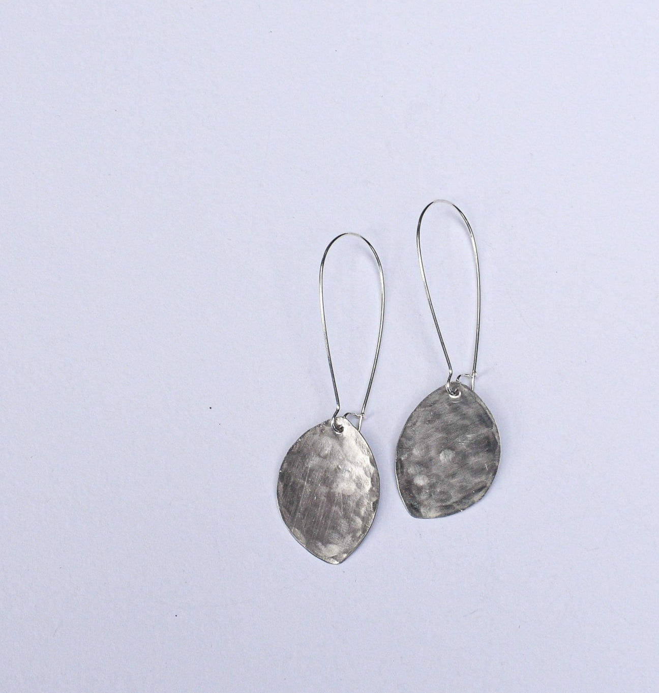 Geometric Hammered Metal Earrings