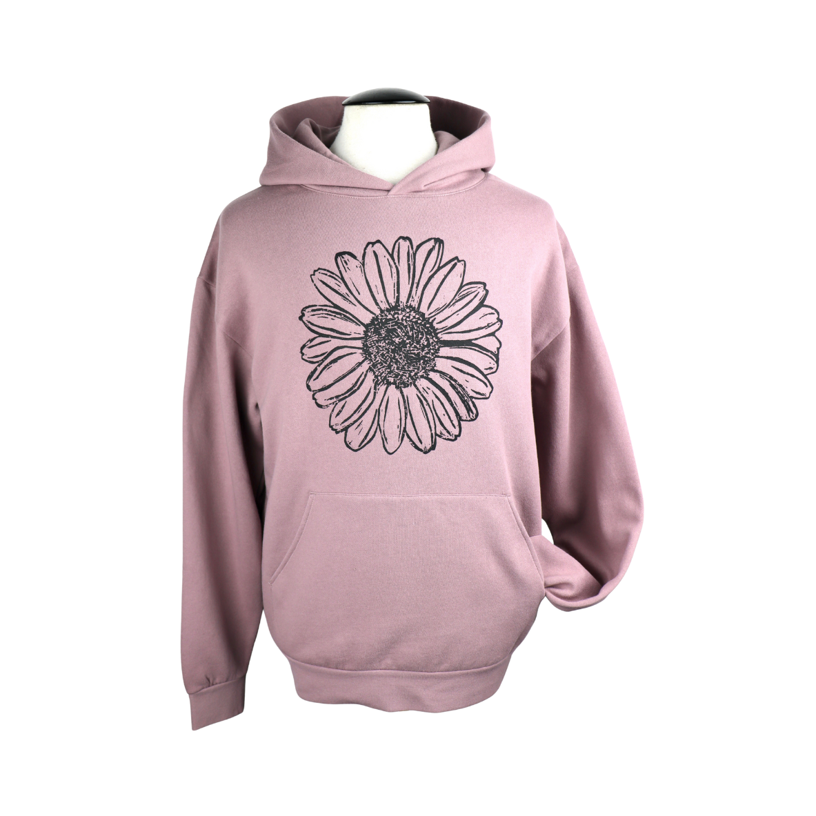 Daisy Unisex Midweight Hoodie in Mauve