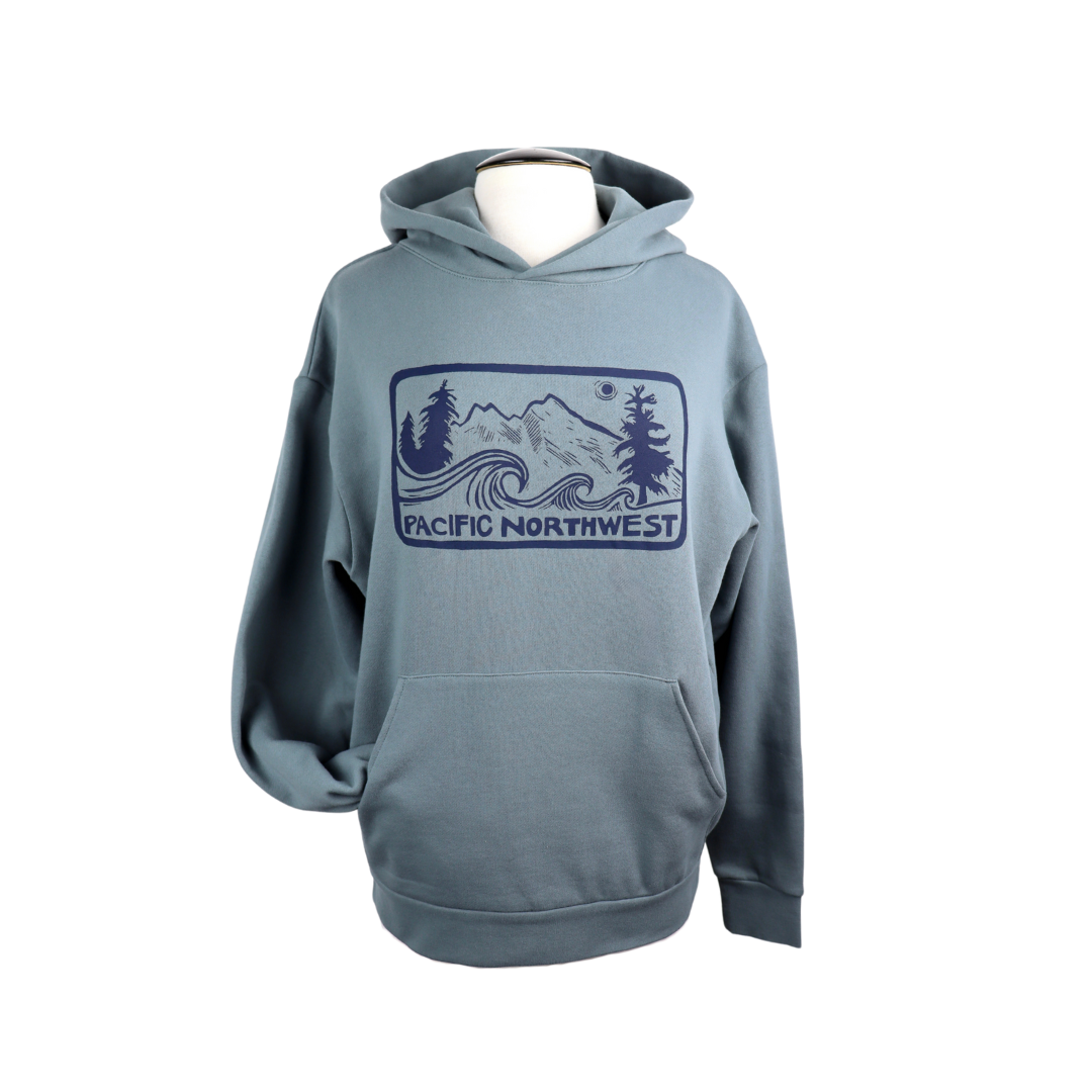 Pacific Northwest 2.0 Unisex Midweight Hoodie in Dusty Blue