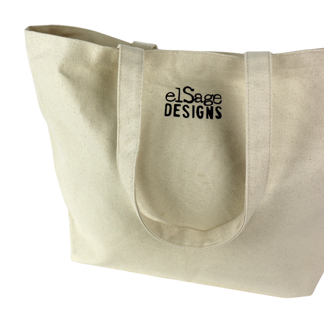 Folksy Tulip Large Tote Bag