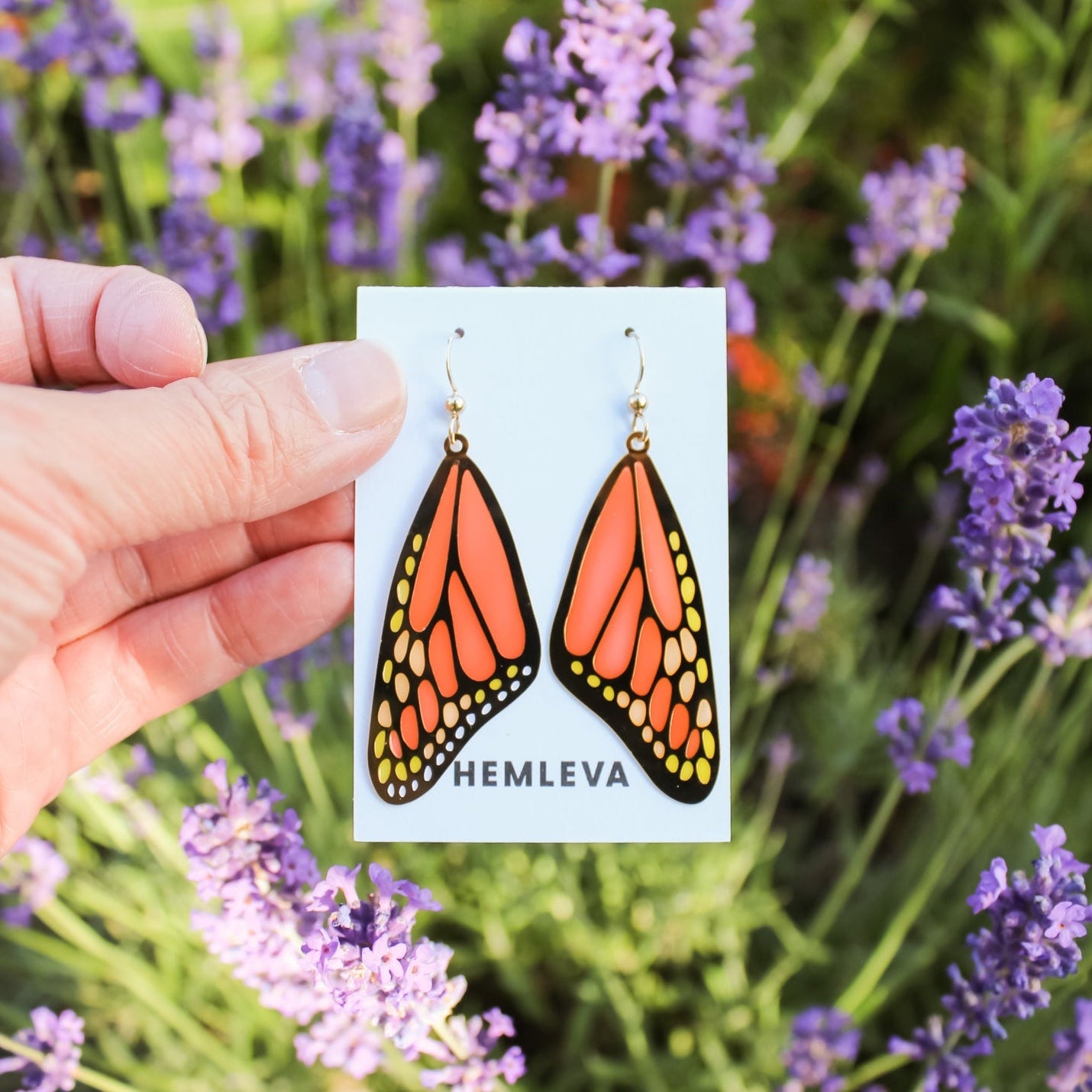 Enamel Drop Earrings