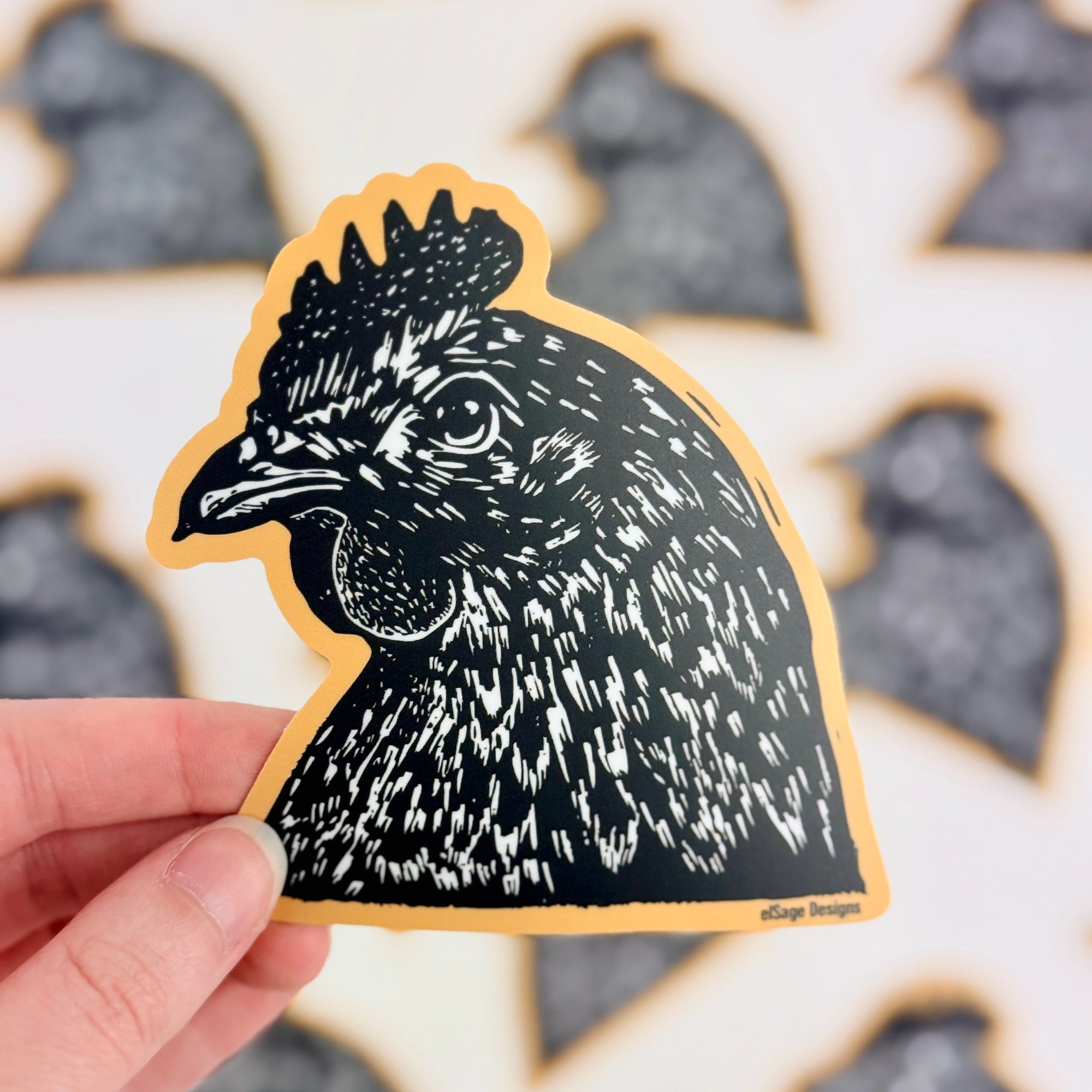 Pretty Chicken Sticker