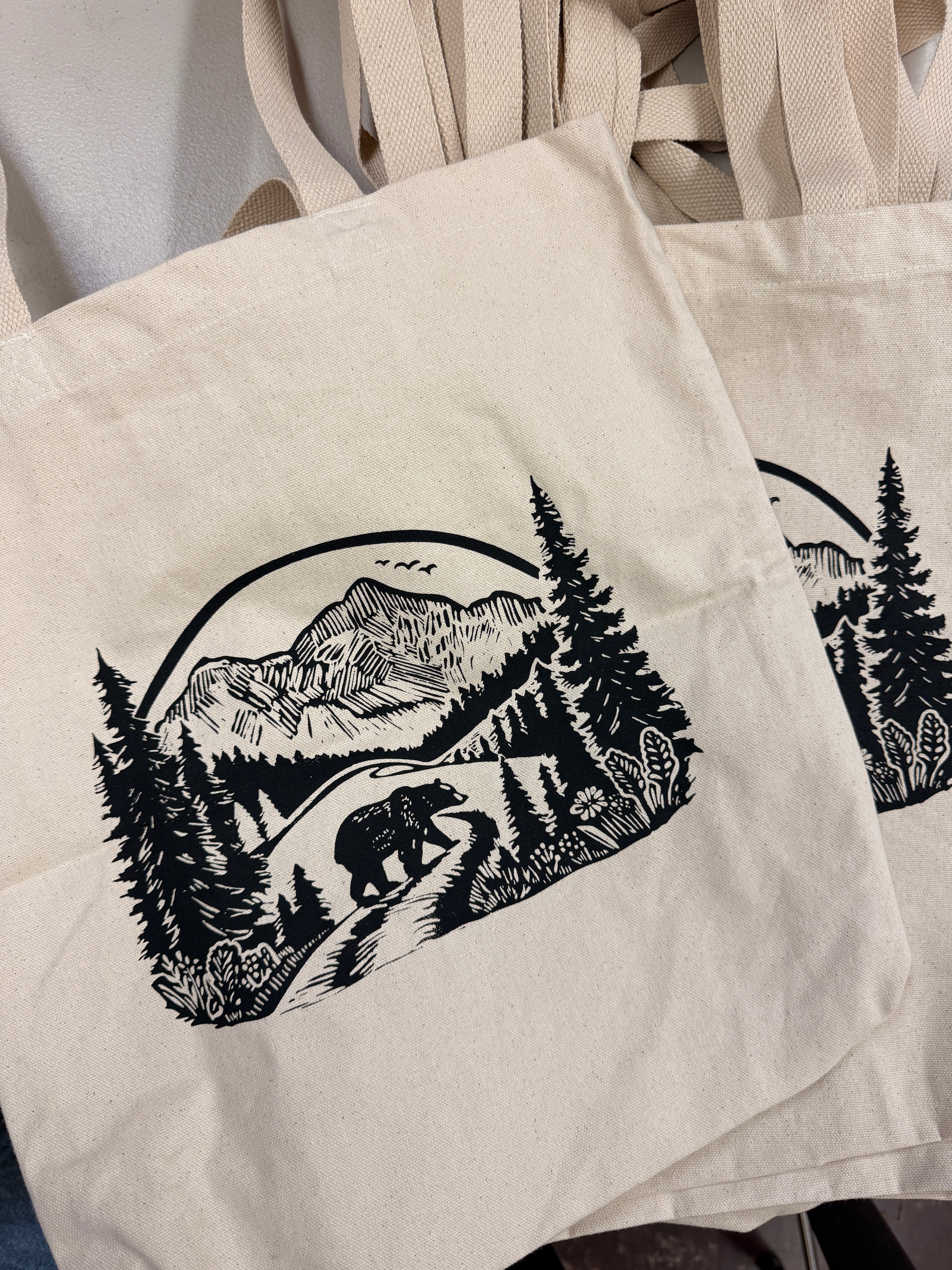 Wilderness Bear Tote Bag