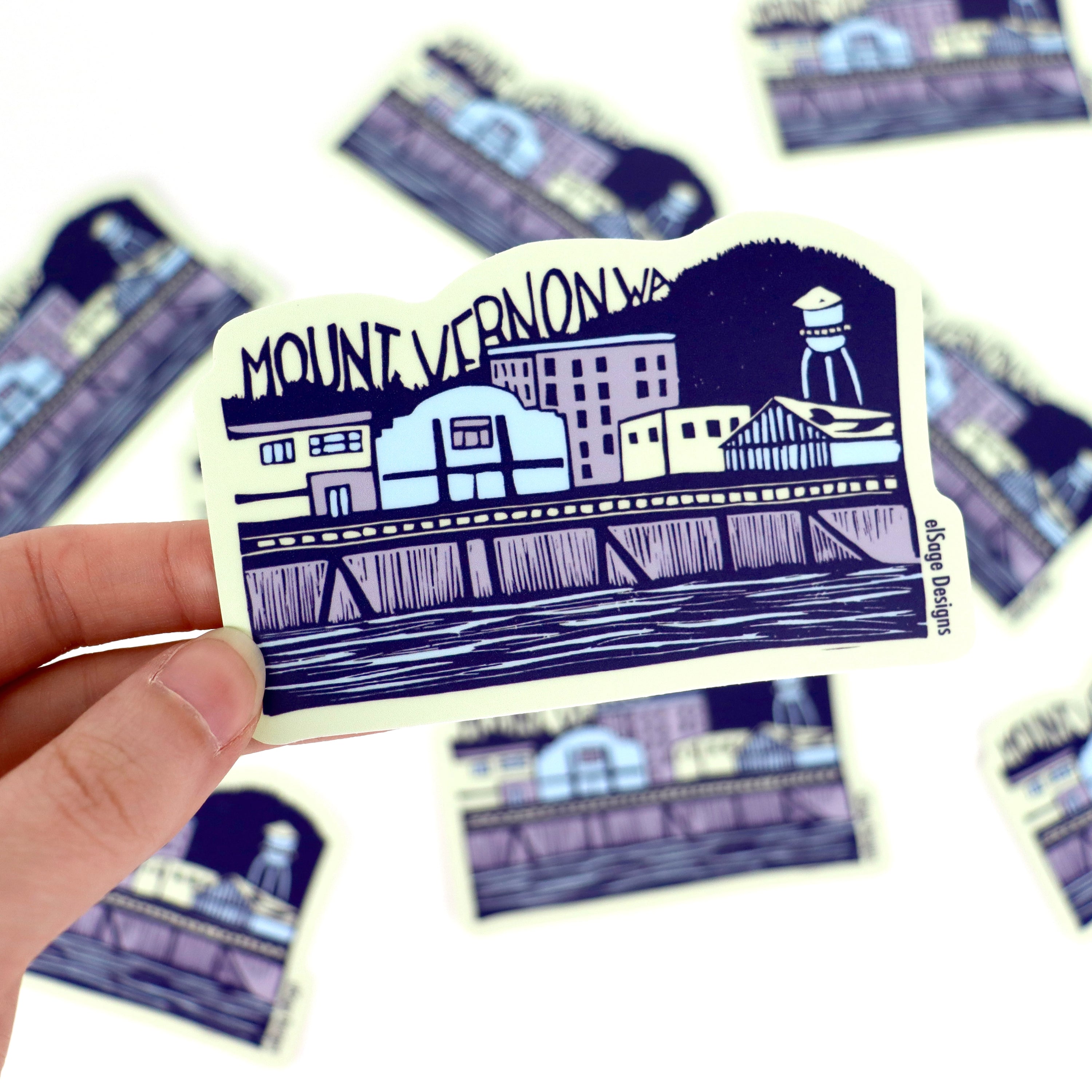 Downtown Mount Vernon Sticker