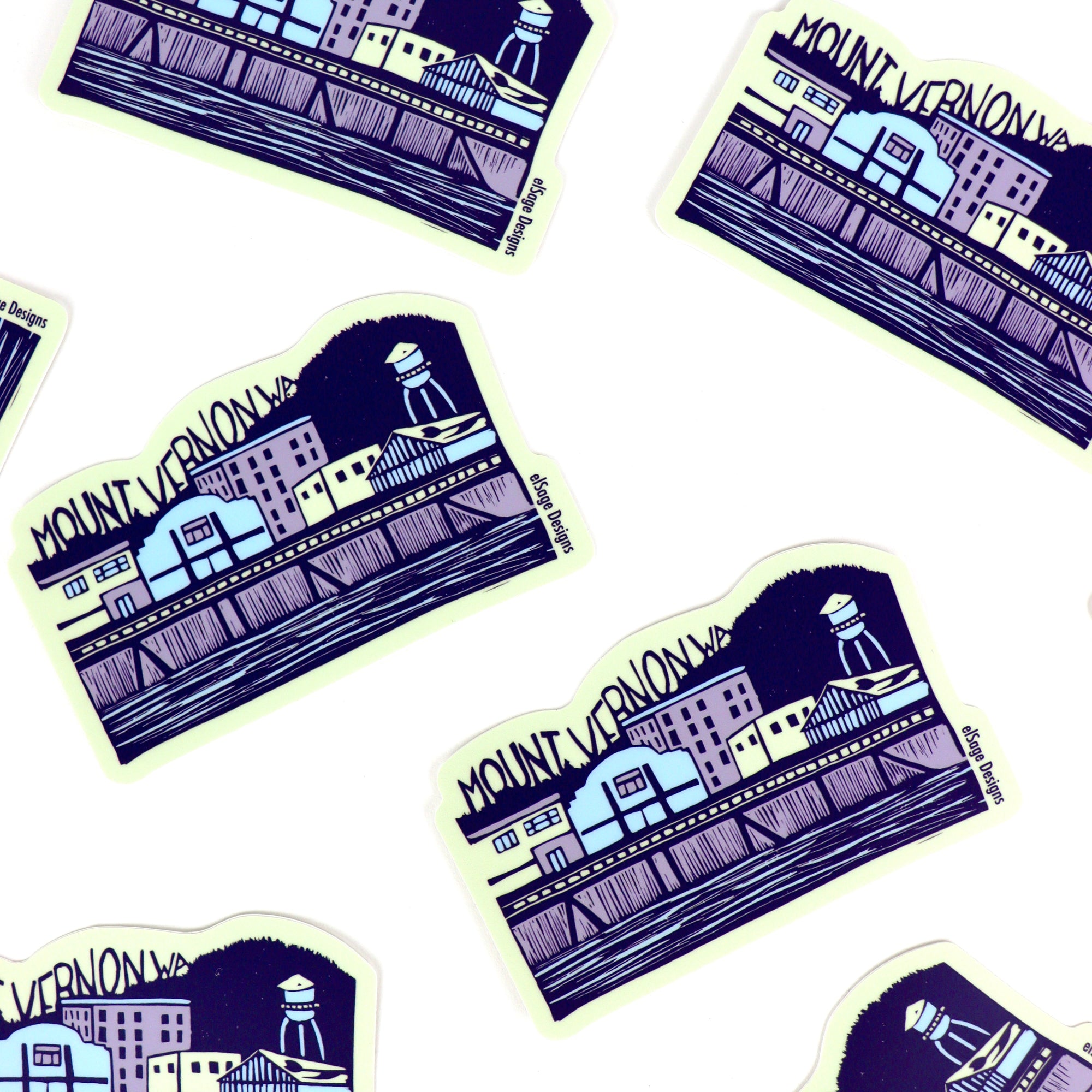 Downtown Mount Vernon Sticker