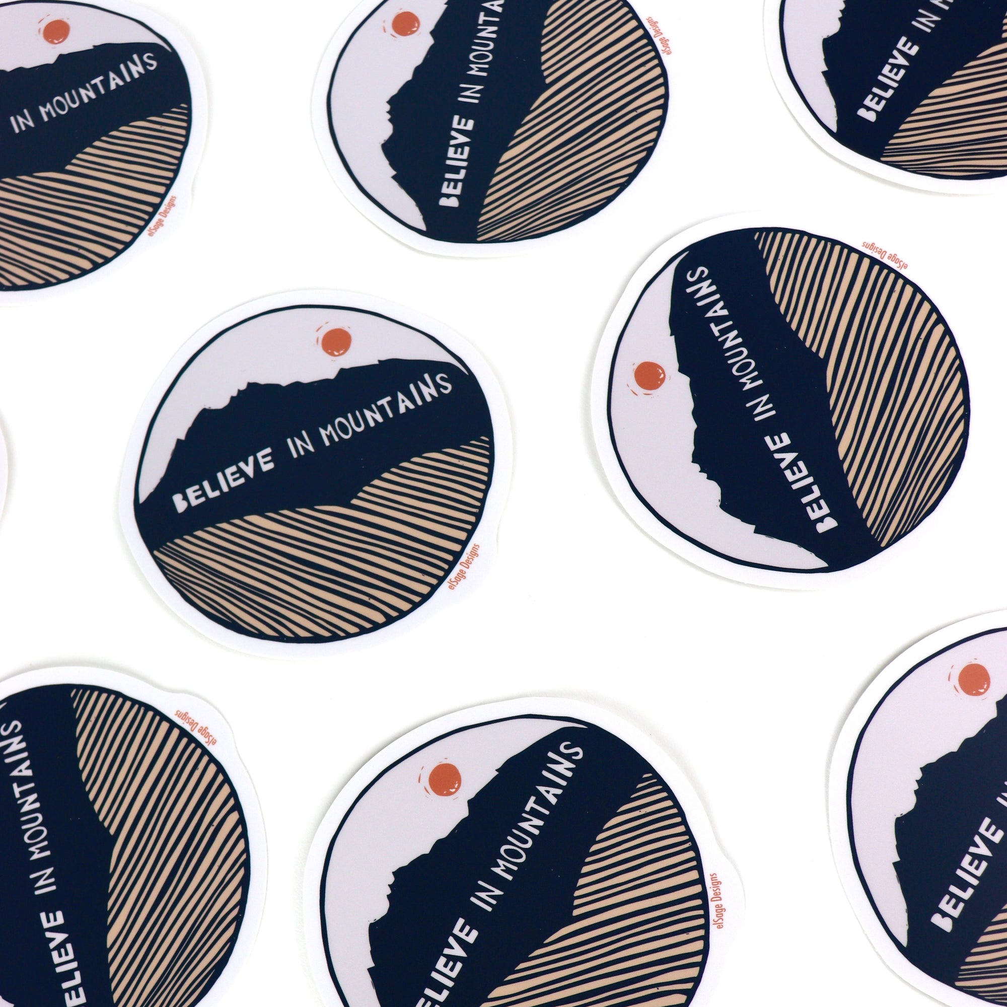Believe in Mountains Sticker