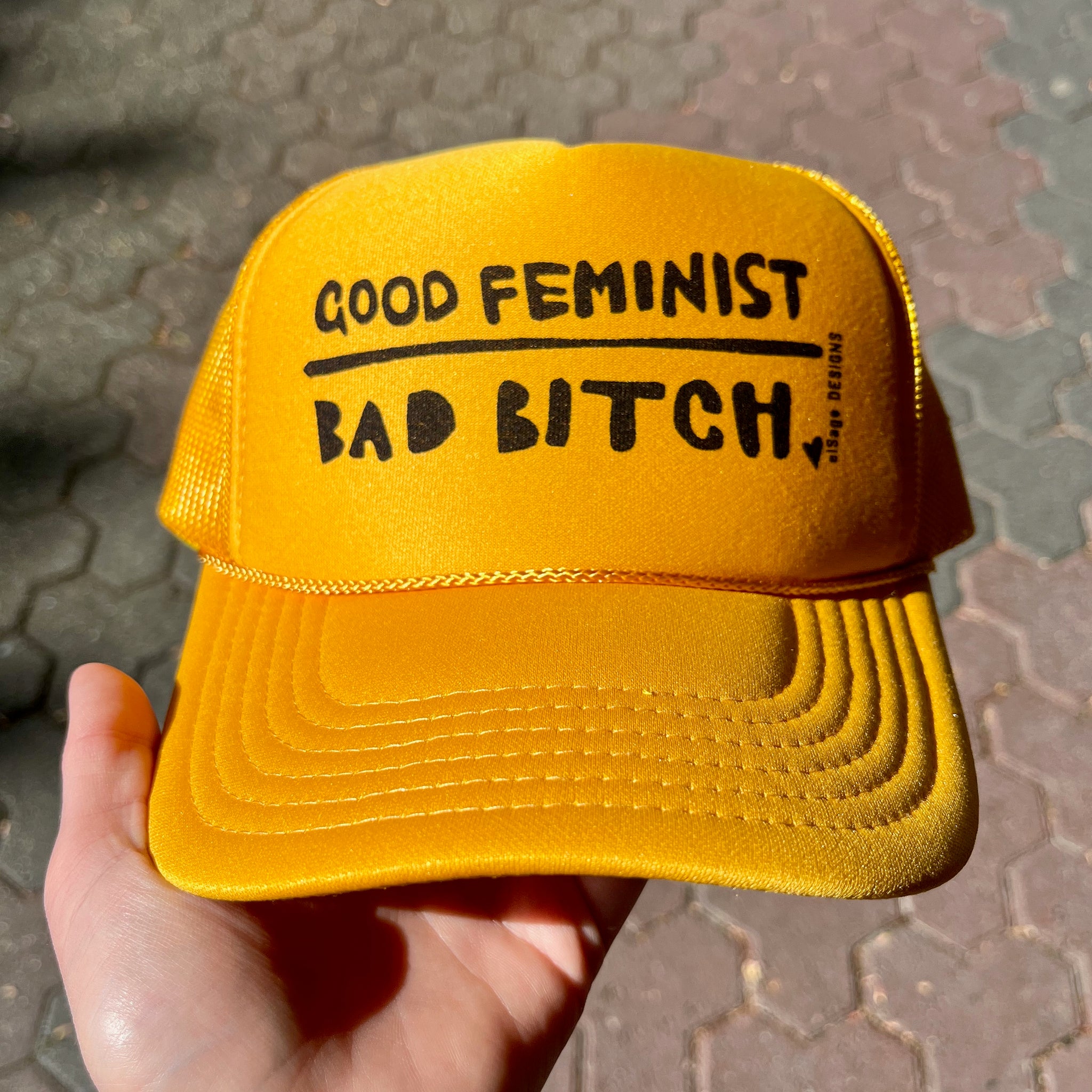 Good Feminist Bad B*tch Trucker Hats