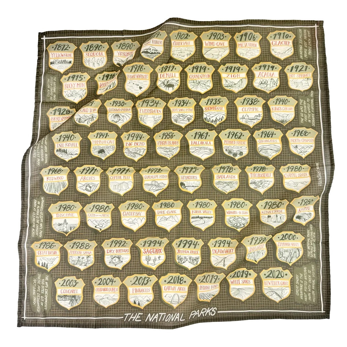 Colorful Screen Printed Bandanas