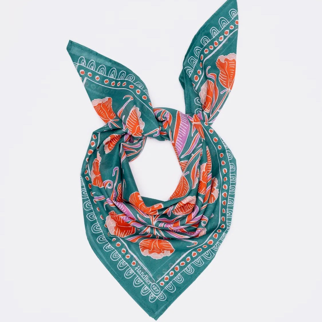 Large Colorful Screen Printed Bandanas