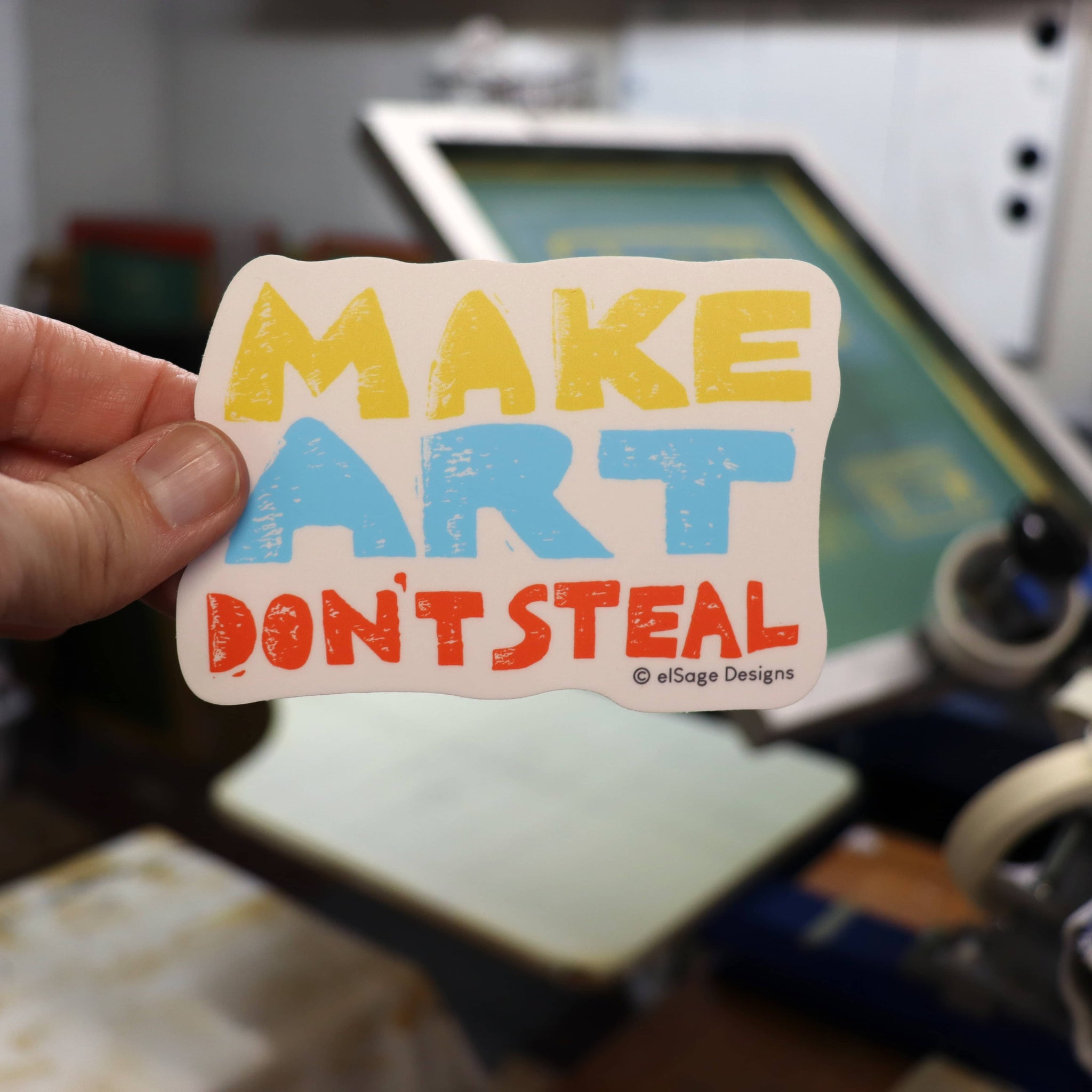 Make Art Don't Steal sticker