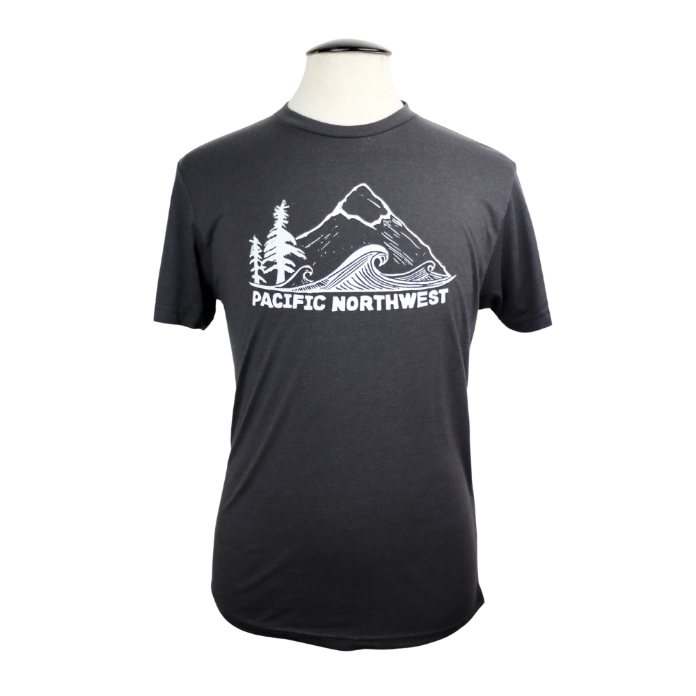 Original Pacific Northwest Unisex Triblend Tee in Gunmetal Grey
