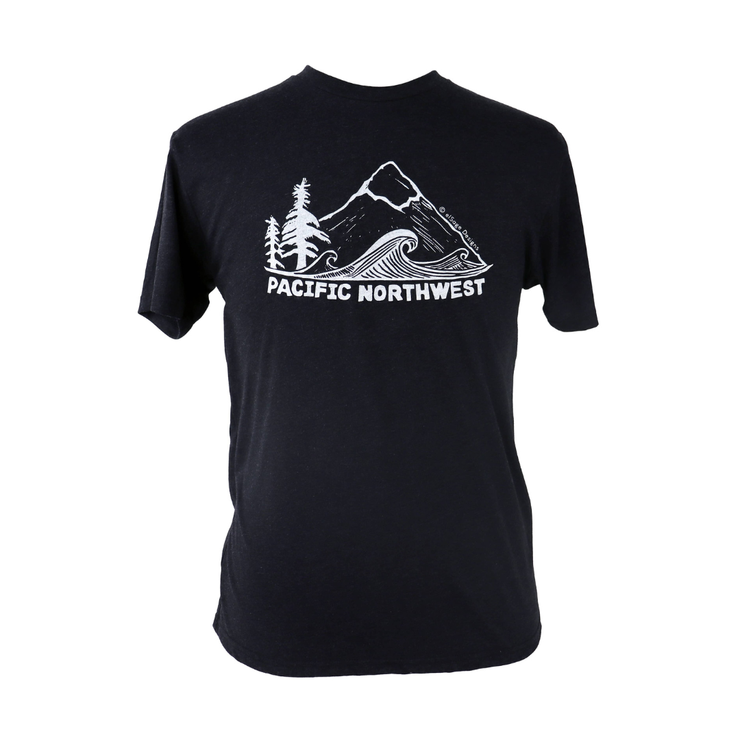 Original Pacific Northwest Unisex Triblend Tee in Charcoal