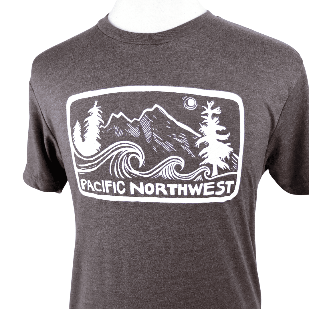 Pacific Northwest 2.0 Unisex Triblend Tee in Espresso