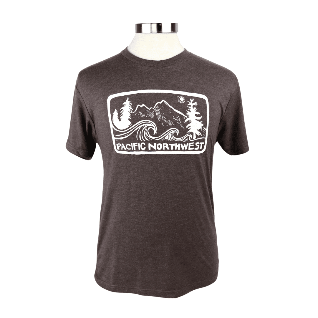 Pacific Northwest 2.0 Unisex Triblend Tee in Espresso