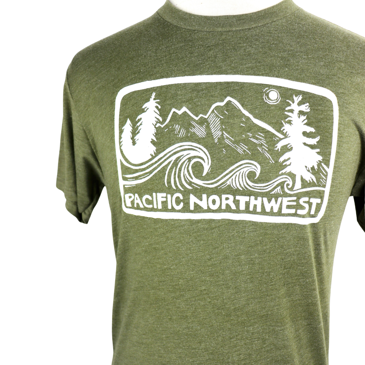 Pacific Northwest 2.0 Unisex Triblend Tee in Olive