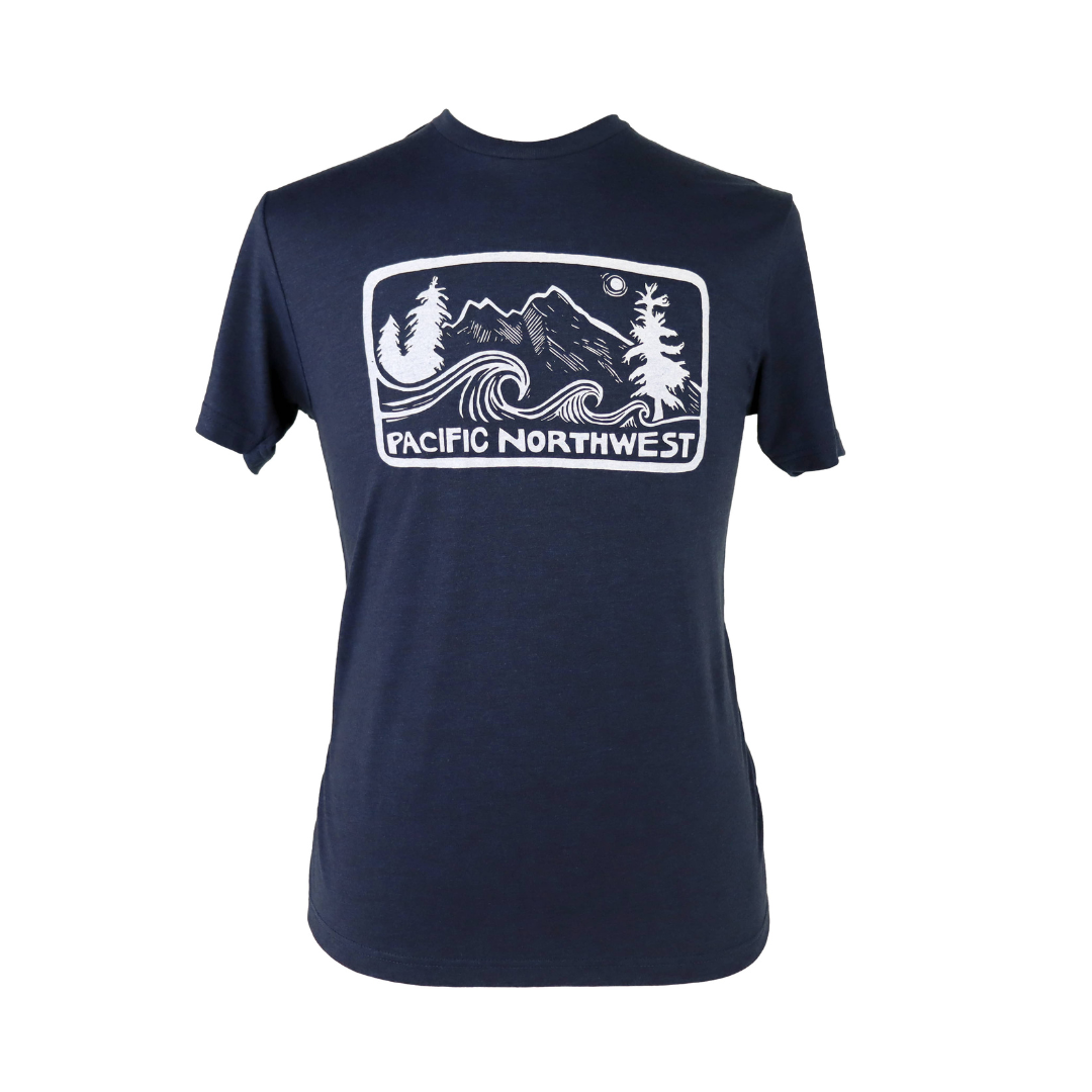 Pacific Northwest 2.0 Unisex Triblend Tee in University Blue