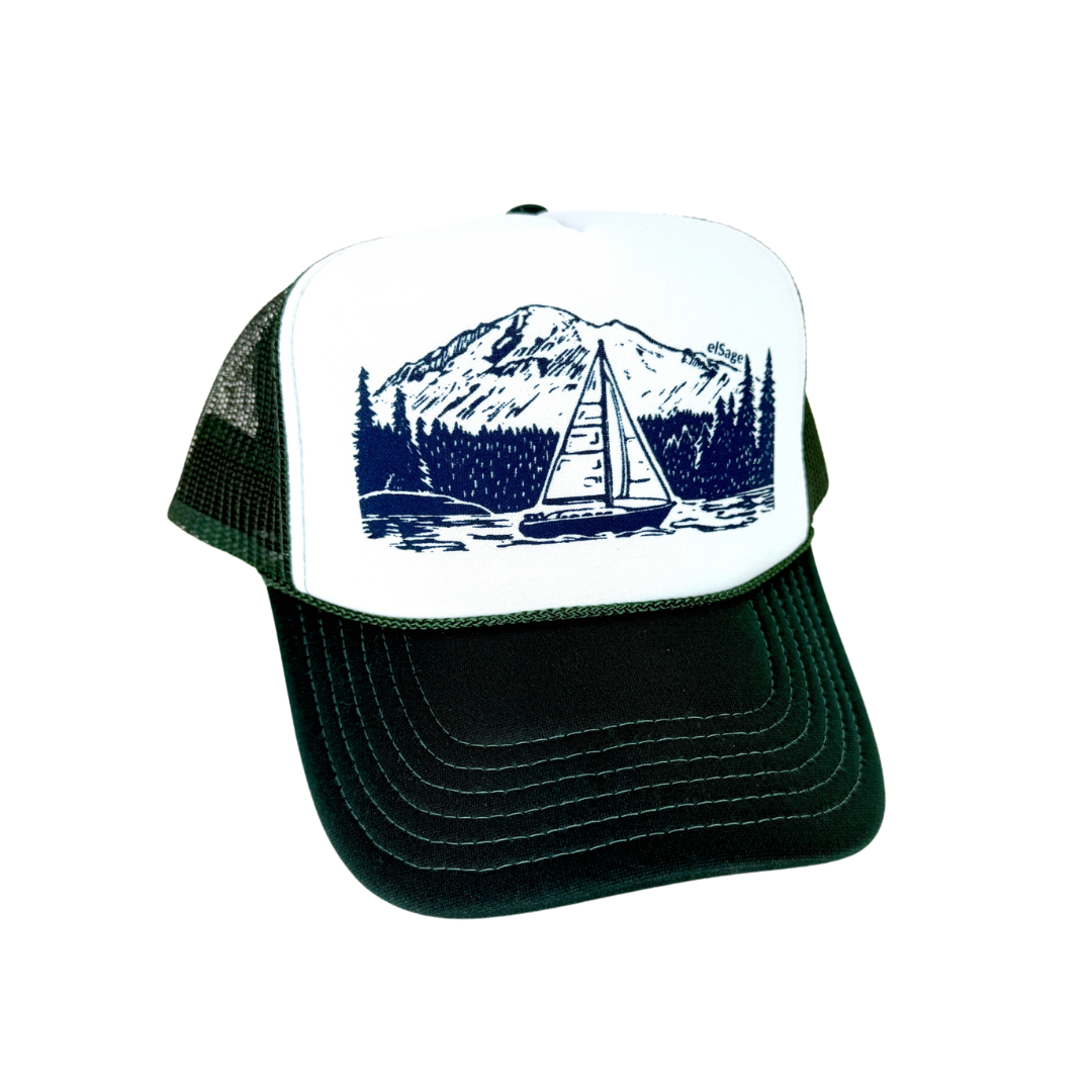 PNW Sailboat Foam Trucker Hat