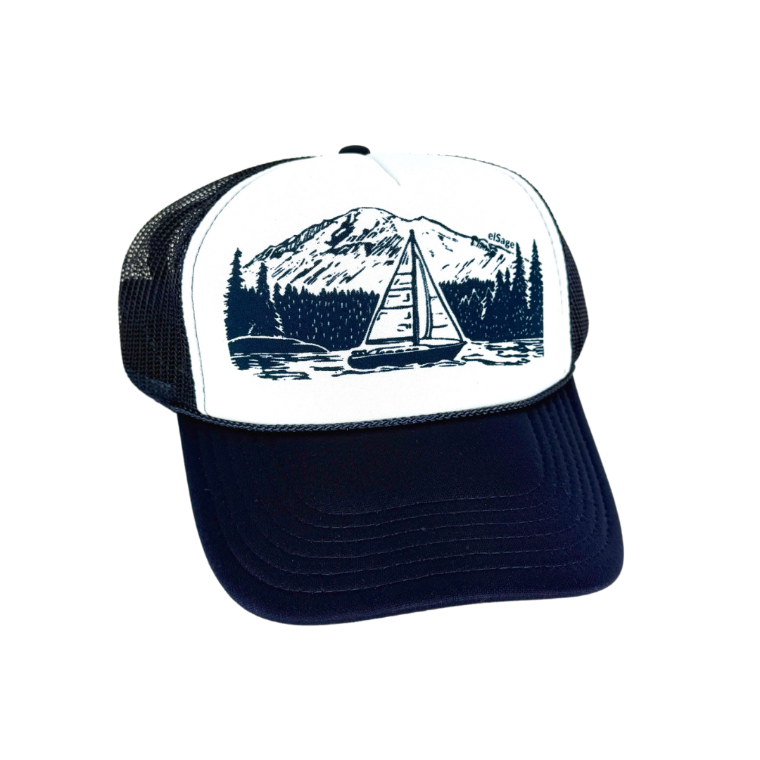 PNW Sailboat Foam Trucker Hat