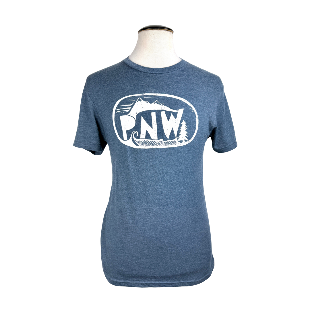 PNW Unisex Triblend Tee in Indigo