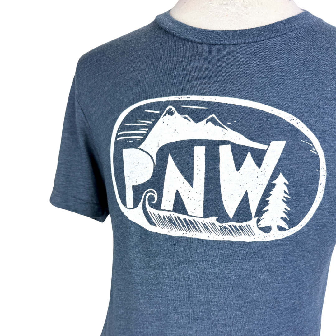 PNW Unisex Triblend Tee in Indigo