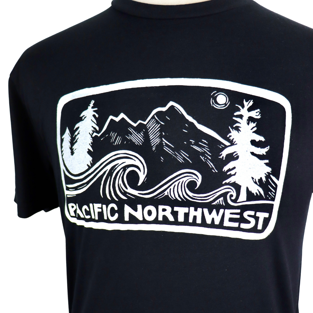 Pacific Northwest 2.0 Unisex Triblend Tee in Black