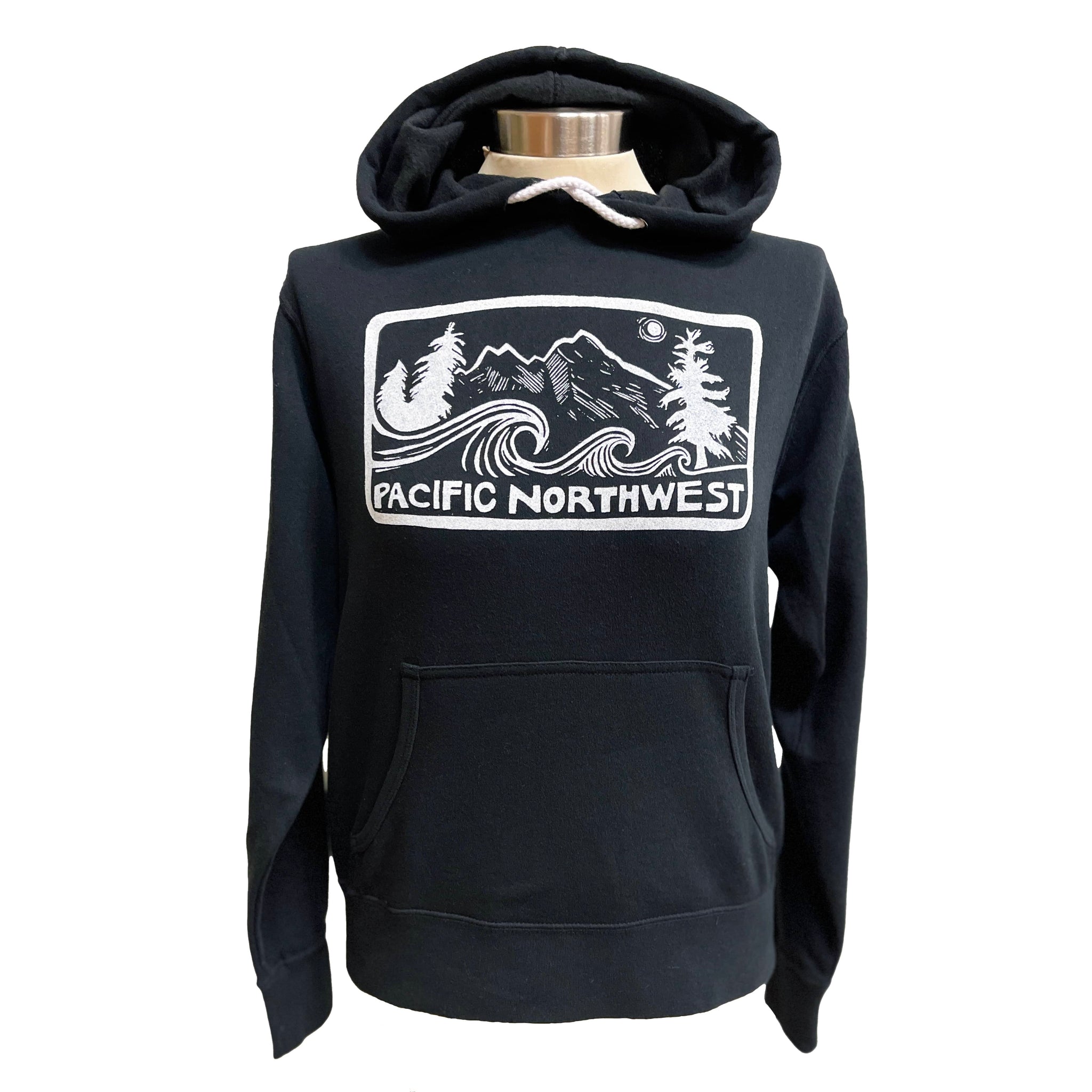 Pacific Northwest Vol. 2 Unisex Pullover Hoodie in Black