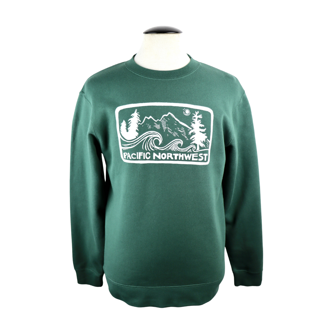 Pacific Northwest 2.0 Unisex Crewneck in Pine
