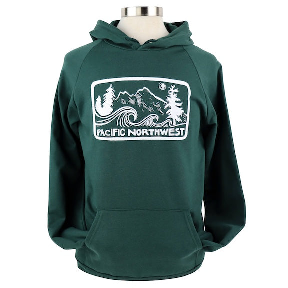 Organic Cotton Pacific Northwest Vol. 2 Unisex Pullover Hoodie in Forest