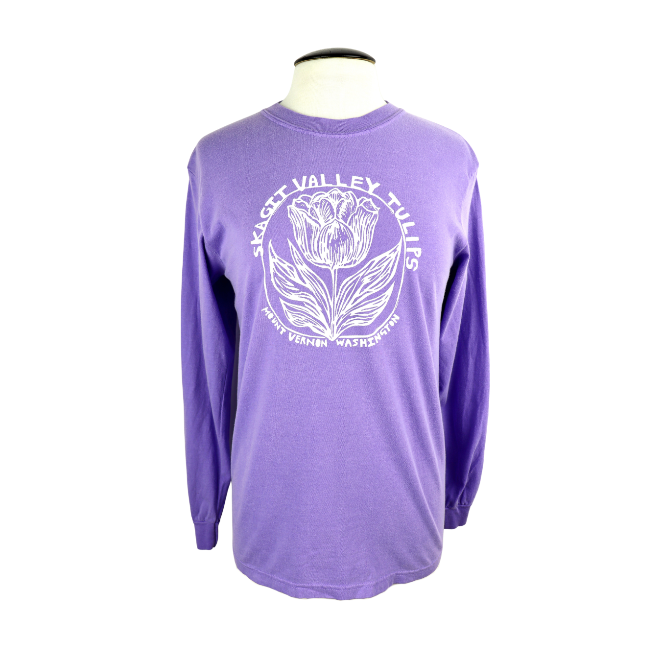 Skagit Valley Tulips Unisex Long Sleeve Tee in Washed Violet