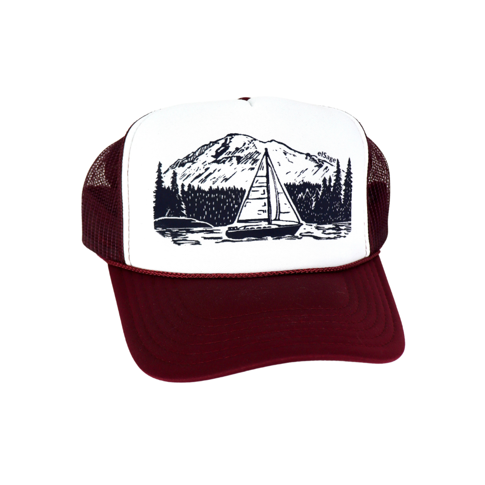PNW Sailboat Foam Trucker Hat