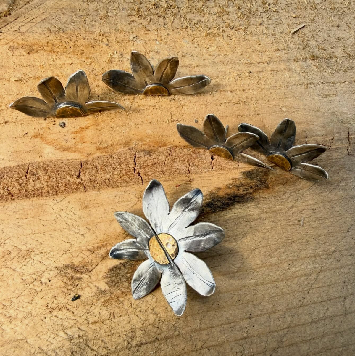 Handmade Metalwork Earrings