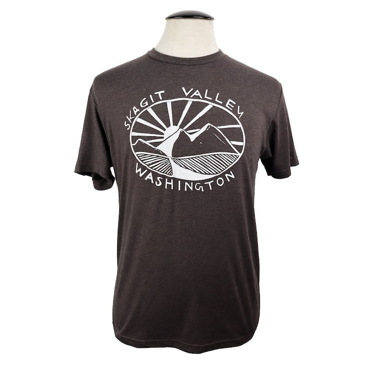 Skagit Valley Unisex Triblend Tee in Espresso