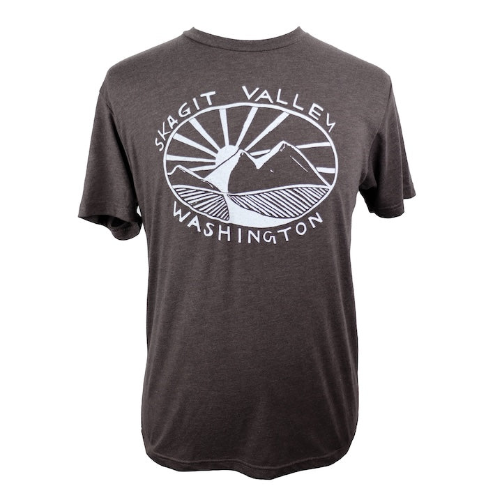 Skagit Valley Unisex Triblend Tee in Espresso