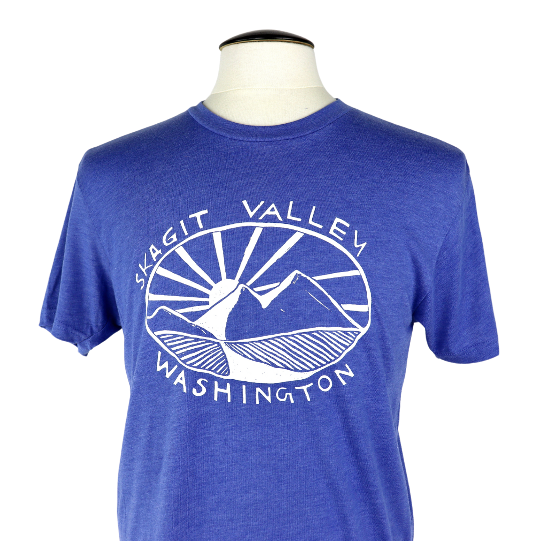 Skagit Valley Unisex Triblend Tee in Painter's Blue