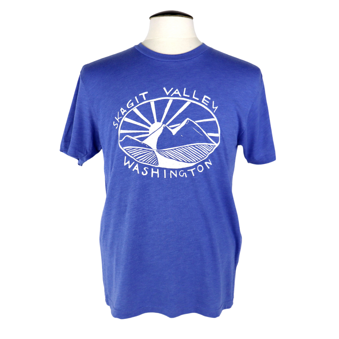 Skagit Valley Unisex Triblend Tee in Painter's Blue