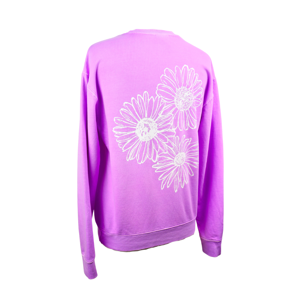 Stay Wild Unisex Crewneck Sweatshirt in Neon Violet